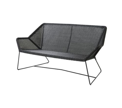 Cane-line Outdoor Breeze 2 Pers. Loungesofa L: 154 cm - Black