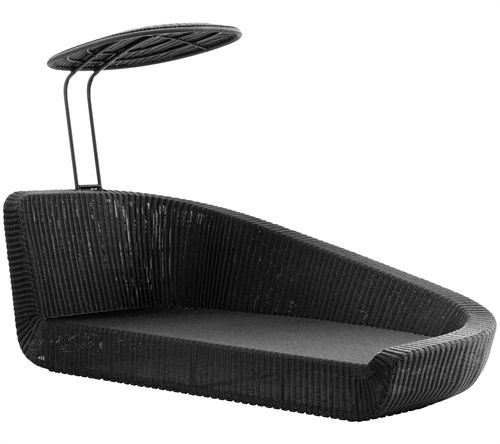 Cane-line Outdoor Savannah Daybed Modul – Schwarz