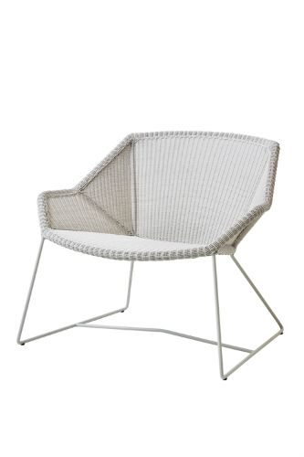 Cane-line Outdoor Breeze Loungesessel SH: 40 cm - Weiß Grau