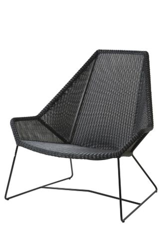 Cane-line Outdoor Breeze Highback Stol  - Black