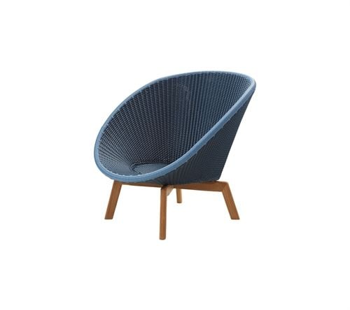 Cane-line Outdoor Peacock Loungesessel – Teak/Mitternacht