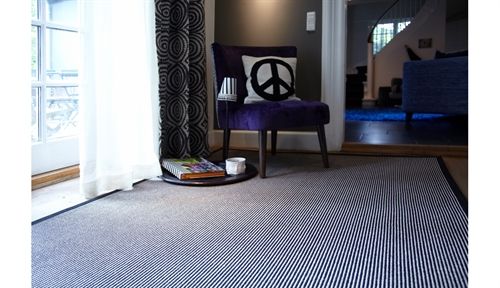 Fraster Flanders 6309 Teppich 200 x 300 – Cremeweiß / Blauschwarz