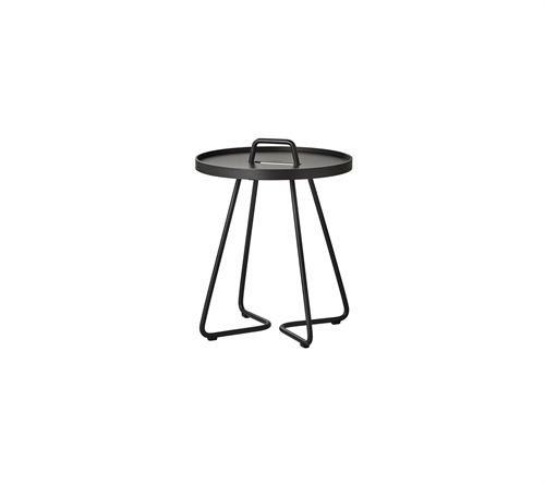Cane-line Outdoor On-The-Move Beistelltisch, Extra Lille – Schwarz