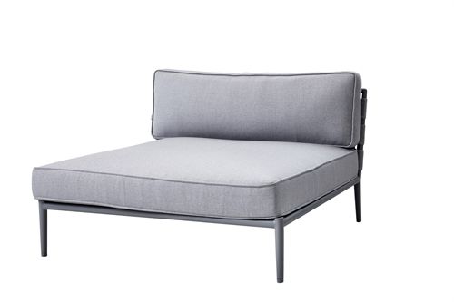 Cane-line Outdoor Conic Daybed Modul L: 120 cm - Hellgrau