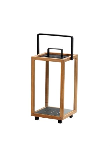Cane-line Outdoor Lighthouse Lanterne Lille H: 42 cm - Teak/Lava Grey