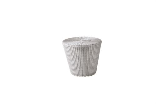 Cane-line Outdoor Kingston Hocker/Beistelltisch, klein – Weißgrau