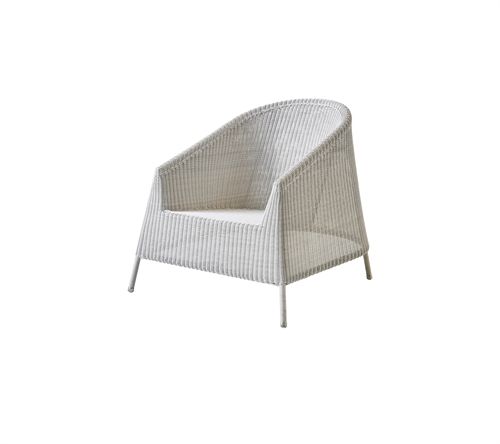 Cane-line Outdoor Kingston Loungesessel – Weiß Grau