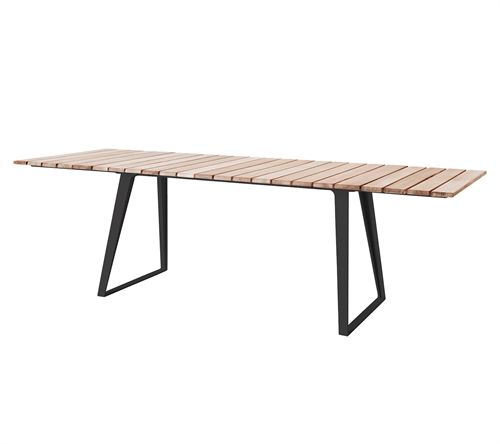 Cane-line Outdoor Copenhagen Esstisch – Teak/Lavagrau