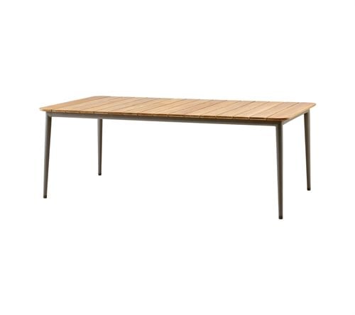 Cane-line Outdoor Core Spisebord 90x210 cm - Teak/Taupe Aluminium