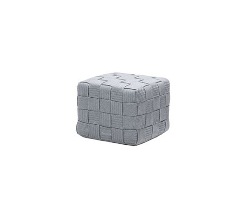 Cane-line Outdoor Cube Fodskammel H: 39 cm - Hellgrau