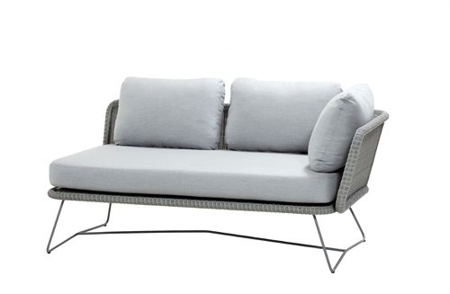 Cane-line Outdoor Horizon 2 Pers. Sofa Modul Venstre - Hellgrau