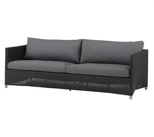 Cane-line Outdoor Diamond 3-Pers. Sofa - Graphit