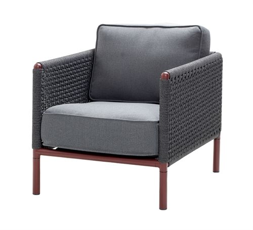 Cane-line Outdoor Encore Loungesessel SH: 43 cm - Bordeaux