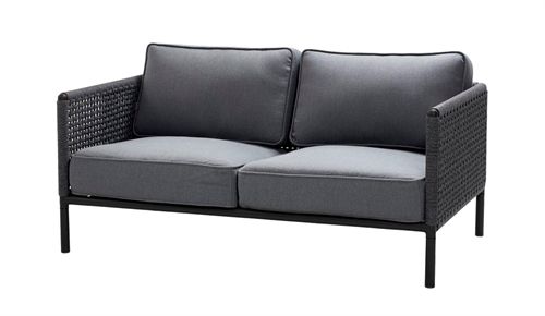 Cane-line Outdoor Encore 2-Personen-Sofa – Lavagrau
