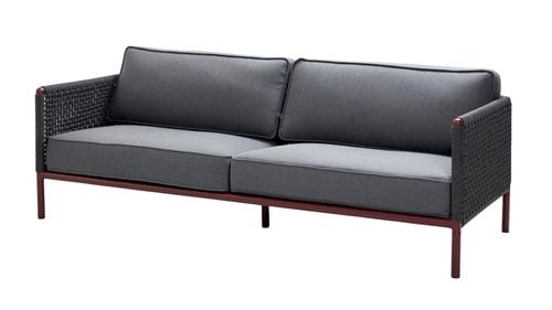 Cane-line Outdoor Encore 3 Pers. Sofa B: 221 cm - Bordeaux