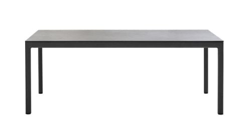 Cane-line Outdoor Drop Spisebord 200x100 cm - Lava Grey/Fossil Black Keramik 