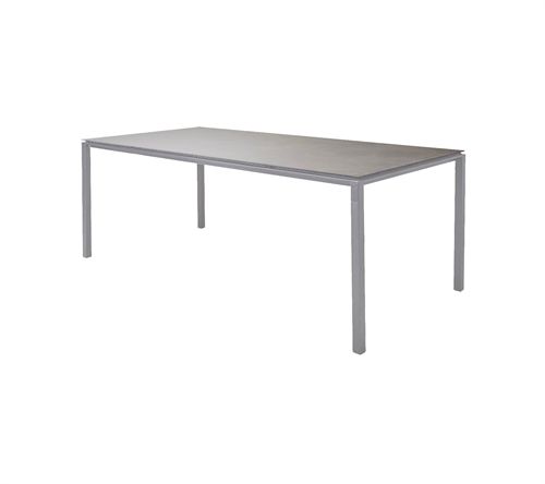 Cane-line Outdoor Pure Havebord 200x100  cm - Light Grey/Concrete Grey Ceramic