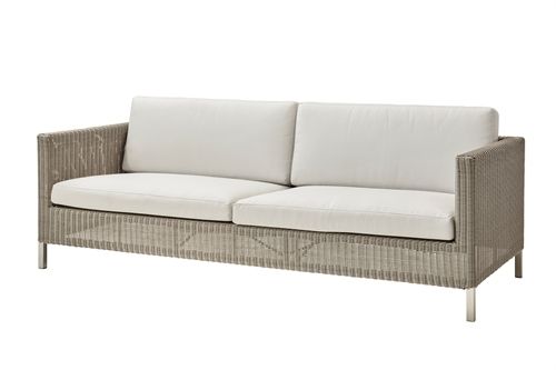 Cane-line Outdoor Connect 3 Pers. Sofatinte. Hynder L: 213 cm - Taupe/Hvid