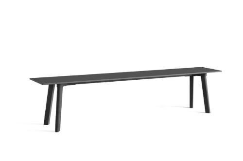 HAY CPH Deux 215 Bench 200 x 35 x 45 cm – steingrau lackierte massive Buche/steingraues Laminat