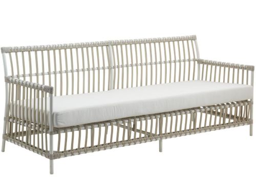 Sika-Design Caroline Exterior 3 Pers. Sofa inkl. Sædehynde L: 197 cm - Dove White/B450 Tempotest White