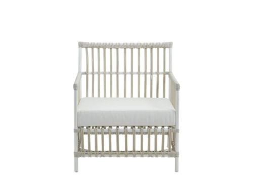 Sika-Design Caroline Exterior Loungesessel inkl. Sædehynde SH: 42 cm – Taubenweiß/B450 Tempotest Weiß