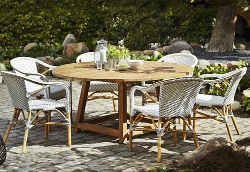 Sika-Design Madeleine Hocker SH: 45 cm - Hvid/Cappuchino