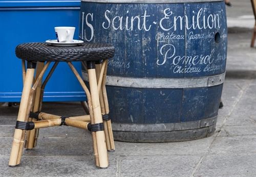 Sika-Design Simone Hocker H: 45 cm - Schwarz