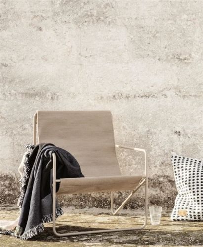 Ferm Living Desert Lounge Chair 63x77,5 cm - Kaschmir/Massiver Kaschmir