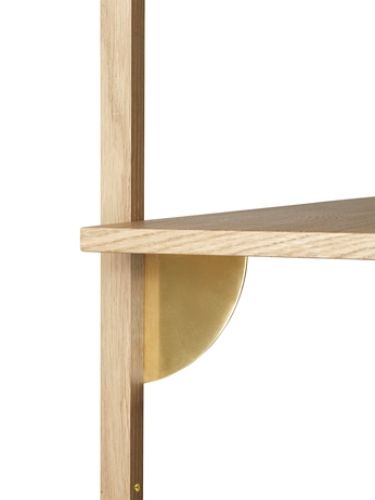 Ferm Living Sector Regal T/B 87x102 cm - Eiche/Messing