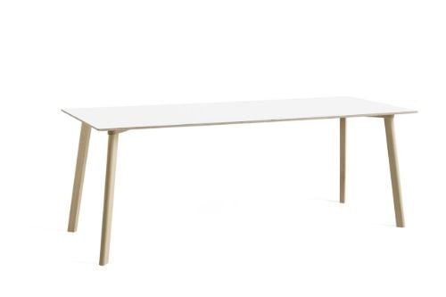HAY CPH Deux 210 Table 200x75x73 cm - Untreated Solid Beech/Pearl White Laminate