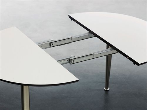 Haslev Symphony 76 Esstisch 105x180 cm - Weißes Laminat