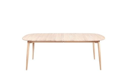 Haslev Symphony 78 Ovalt Spisebord 105x200 cm - Sæbebehandlet Eg