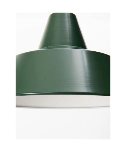 Von Hand gefertigte Werkstattlampe W2 Ø: 28 cm - Racing Green