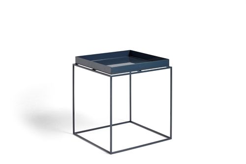 HAY Tray Table M 40x40 cm - Deep Blue High Gloss 