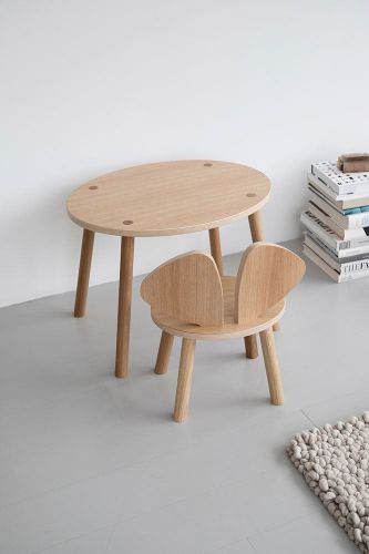 Nofred Mouse Tisch H: 44,4 cm – Eiche