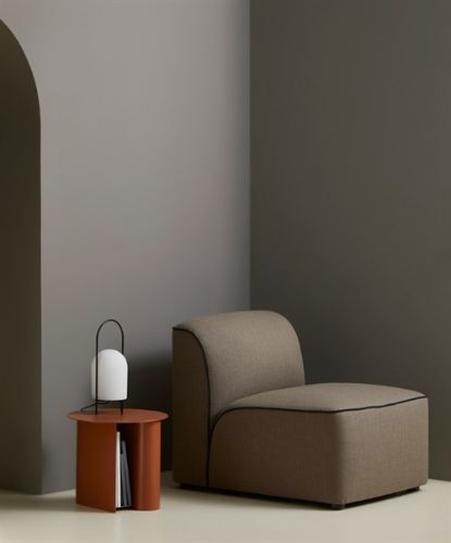 Wood Center Beistelltisch – Taupe
