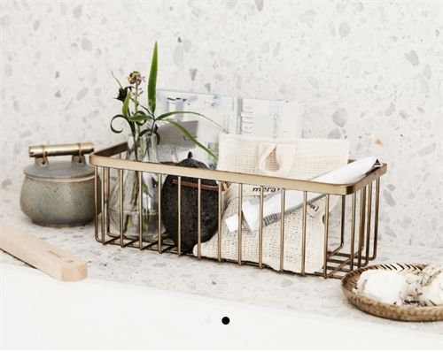 House Doctor Korbbadewanne – Gebürstetes Messing OUTLET