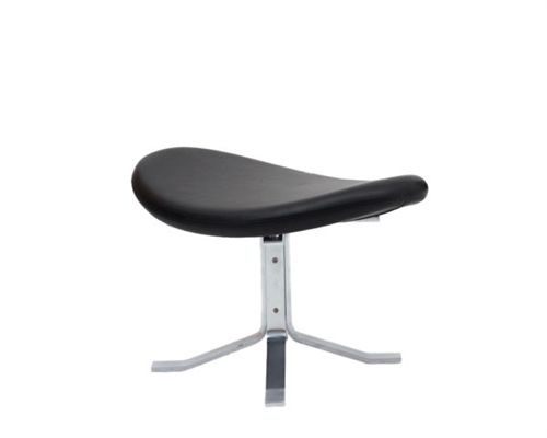 Fredericia Furniture Erik Jørgensen EJ 5-F Corona Skammel H: 47 cm - Sort Cava Læder 