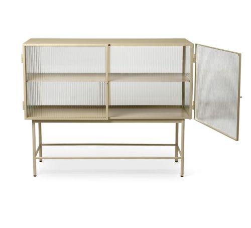 Ferm Living Haze Beistelltisch 110 x 90 cm – Schilfrohrglas/Kaschmir