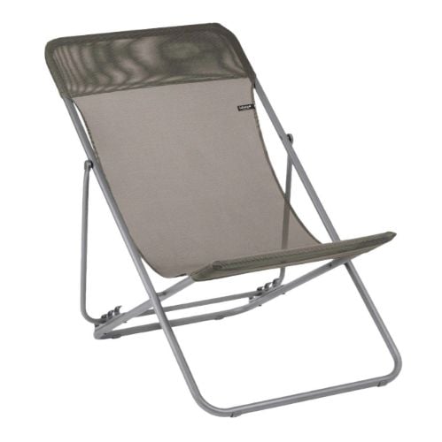 Lafuma Deckchair Maxi Transat Loungstol SH: 33 cm Batyline ISO - Graphite