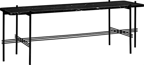 GUBI TS Konsole – 1 Rack – 120 x 30 x 40 cm – Schwarz/Schwarzer Marquina-Marmor