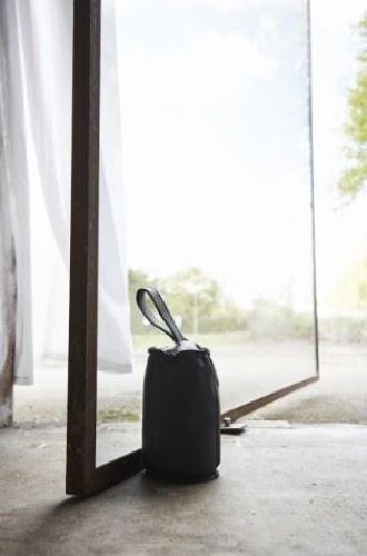 Muubs Türstopper Camou 3 kg 20x12 cm - Schwarz/Büffelleder