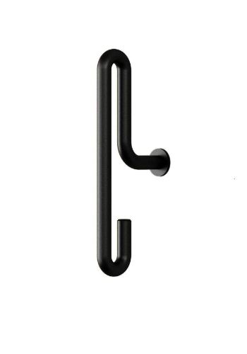Moebe Wall Hook Small 8x3,1x0,5 cm 2 pcs - Black