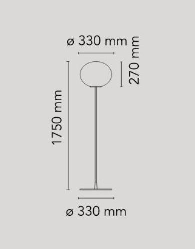 Flos Glo-Ball Floor 2 H: 175 cm - Sortiert