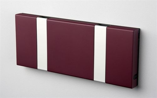 KNAX vandret 2 knagerække L: 19,8cm - Purple/Grå