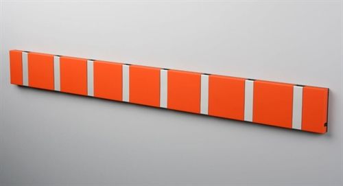 KNAX vandret 8 knagerække L: 79,2cm - Hot Orange/Grå