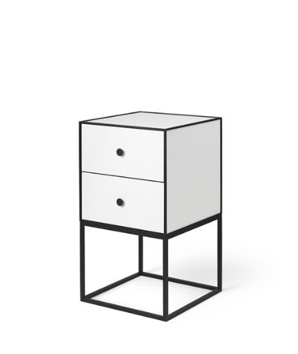 Audo Copenhagen Rahmen 35 35x35 cm inkl. 2 Schubladen – Weiß