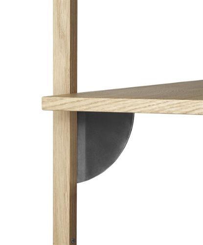 Ferm Living Sector Regal T/N 102x54 cm - Eiche/Schwarzes Messing
