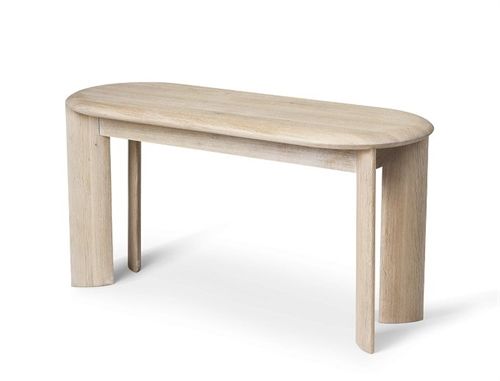 Ferm Living Bevel Bench H: 45 cm - White Oiled Oak
