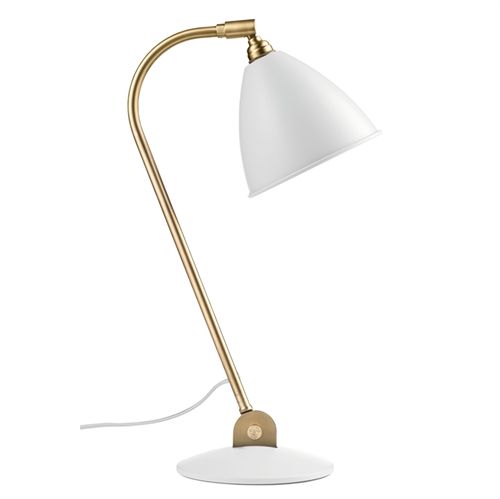 Bestlite BL2 Table Lamp Ø:16 cm Brass base - Matt White skærm